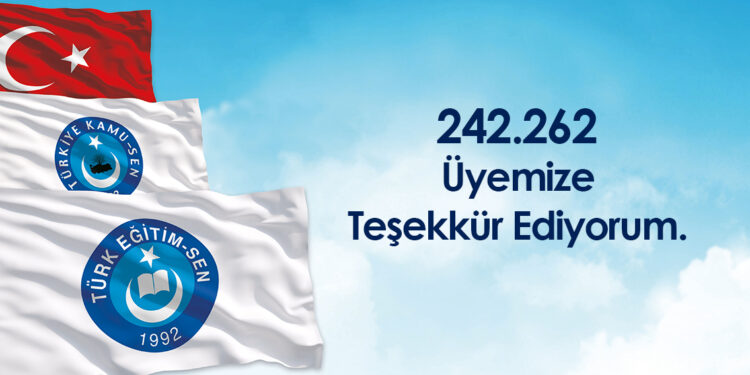 242.262 Üyemize Teşekkür Ediyorum.