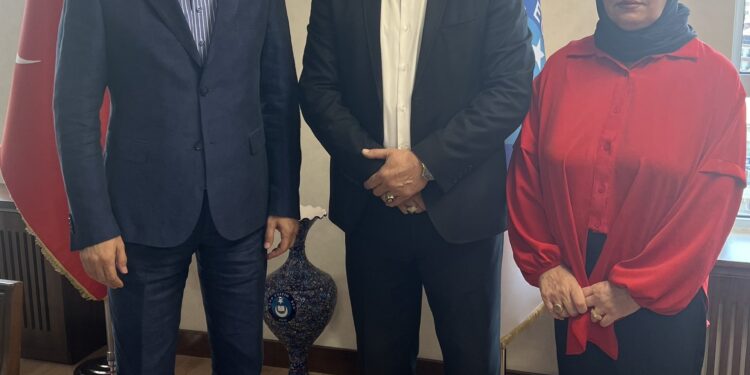 Irak Türkmen Eğitimciler Öğretmen Örgütü Başkanı ve Kerkük Eğitim Genel Müdür Yardımcısı Genel Başkan Geylan’ı Ziyaret Etti