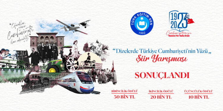 “Dizelerde Türkiye Cumhuriyeti’nin Yüzü” Şiir Yarışması’nın Sonuçları Açıklandı